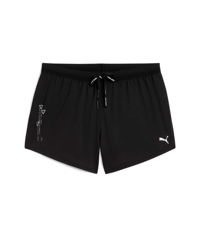 Pantalon de Running Puma W Run Knit 3” Split, Noir, Femme