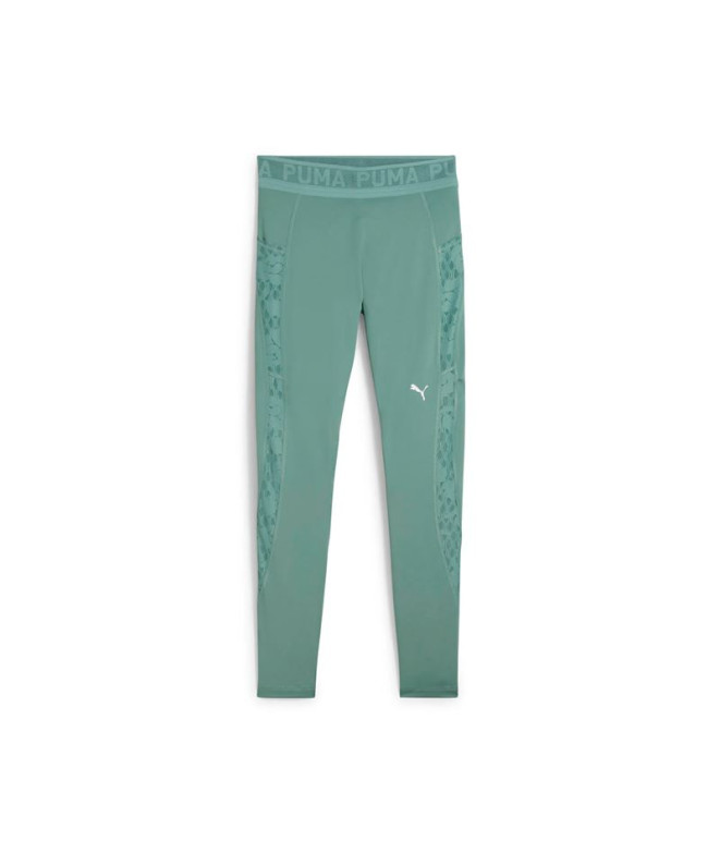 Malhas De Fitness Puma Lace Hw 7/8 Tight, Lua Verde, Mulher