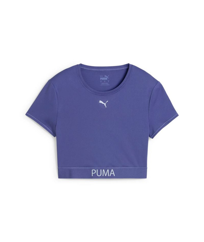 Camiseta De Fitness Puma W Strong, Blue Crystal, Mulher
