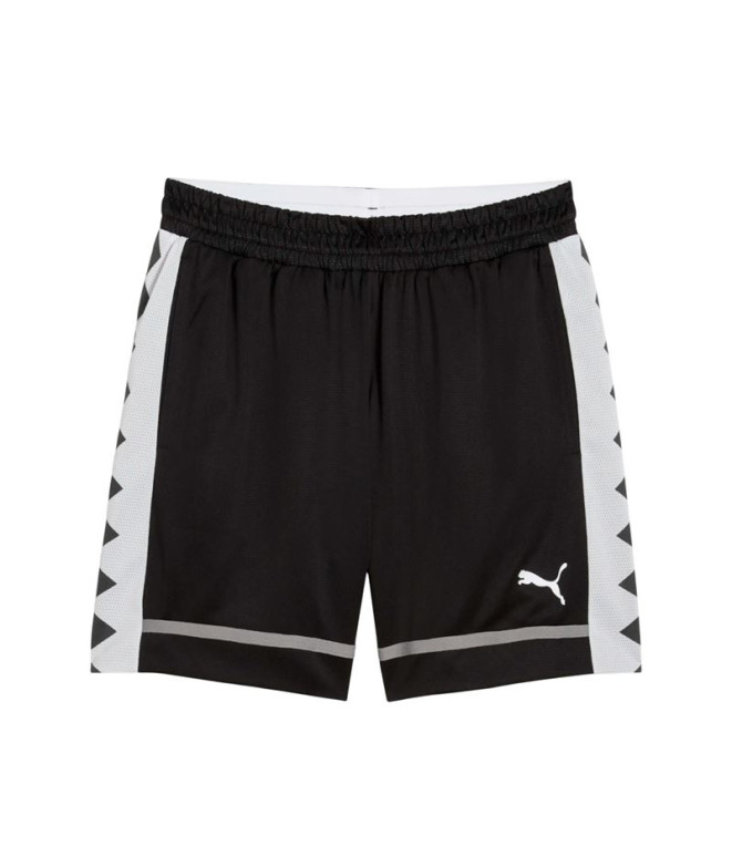 Pantalon de Basket-ball Puma The All Jaws 6" Sh, Noir Sto, Homme