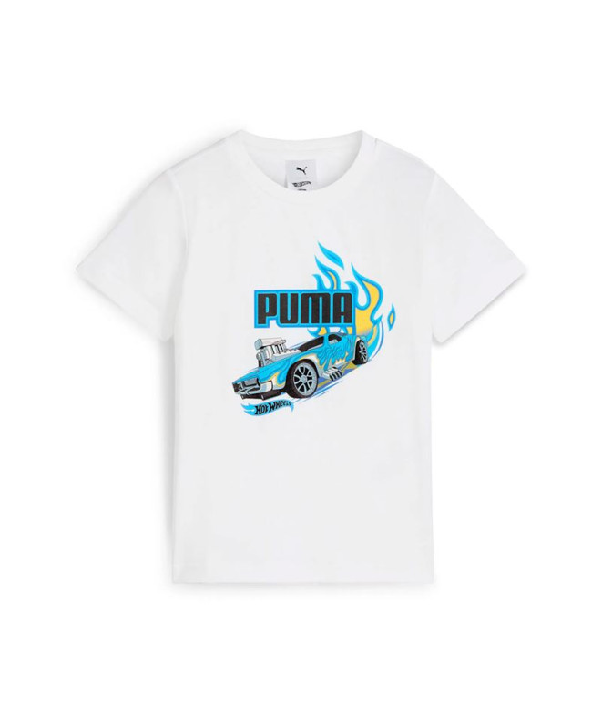 Camiseta Puma X Hot Wheels Gr, Whi Menino