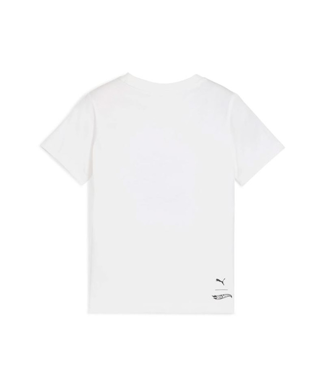 Camiseta Puma X Hot Wheels Gr, Whi Niño