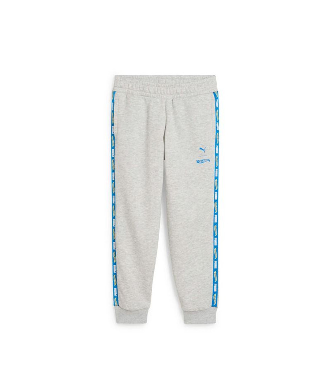 Calça Puma X Hot Wheels Cinza Claro He, Menino