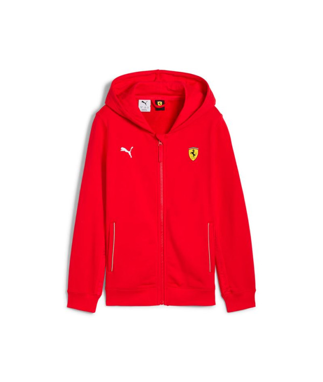Moletom Puma Ferrari Race Ho,Rosso Corsa, Menino