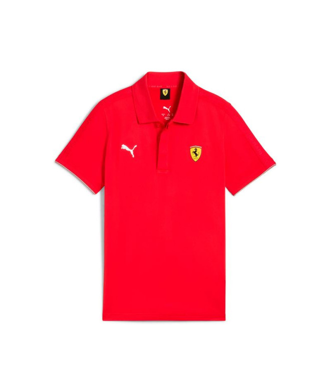 Polo Puma Ferrari Race Cl,Rosso Corsa, Menino