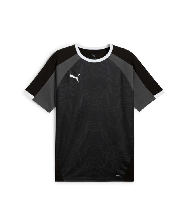 Moletom de Futebol Puma Individualliga Graph, Black Sha, Homem