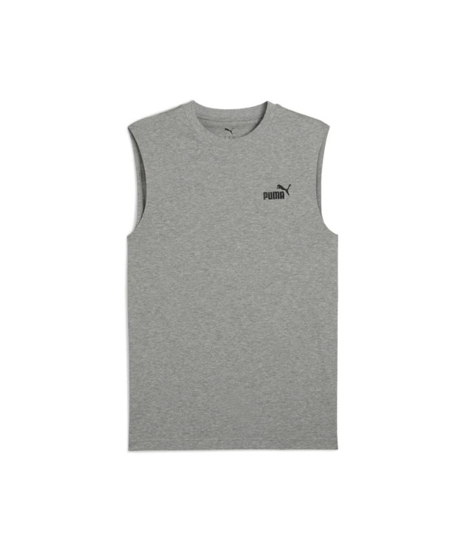 Camiseta Puma Essentials No. 1 Logo Sleev,Medium Gray He Hombre