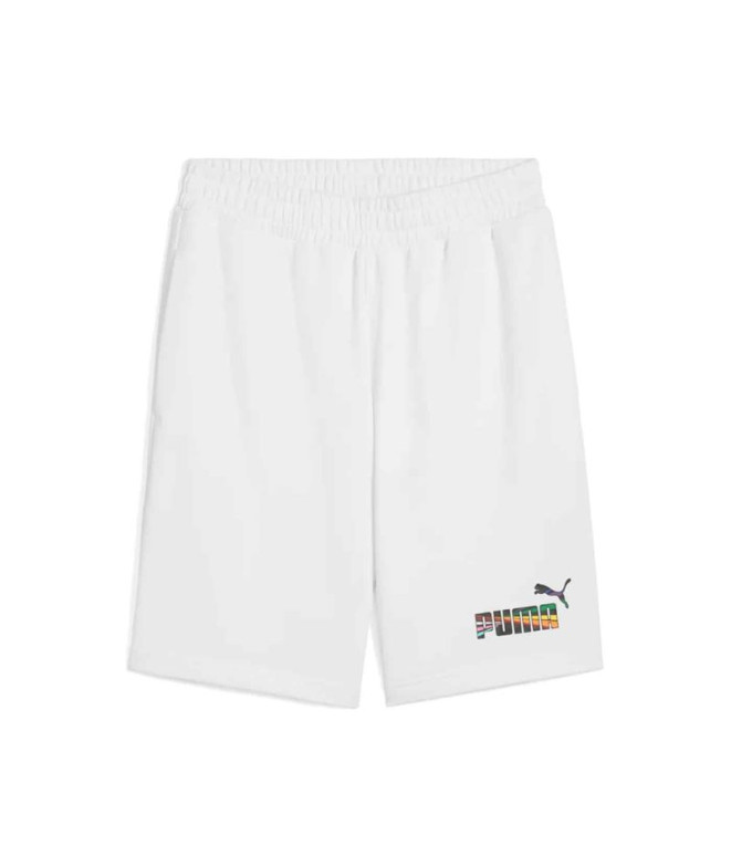 Calça Puma Love United Shorts 1, Branco Homem