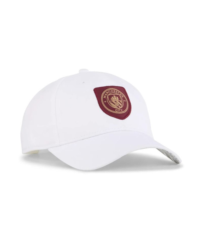 Boné de Futebol Puma Manchester City Essentials Cap, Branco Escuro Jas, Homem
