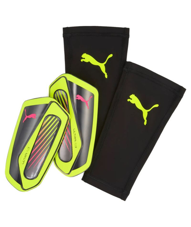 Espinilleras de Fútbol Puma Ultra Flex Sleeve,Yellow Alert, Hombre