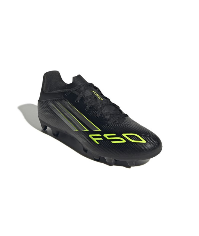 Bottes de Football adidas F50 Club Fg/Mg Noir/Gris