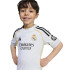 Conjunto de Futebol adidas Real Madrid H 25/26 Infantil Branco