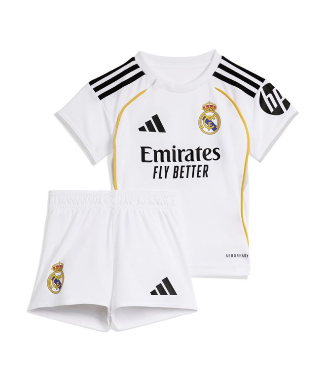 Ensemble de Football adidas Real Madrid H Baby Enfant Blanc