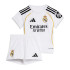 Conjunto de Futebol adidas Real Madrid H Baby 25/26 Infantil Branco