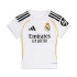 Conjunto de Futebol adidas Real Madrid H Baby 25/26 Infantil Branco