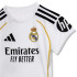 Conjunto de Futebol adidas Real Madrid H Baby 25/26 Infantil Branco