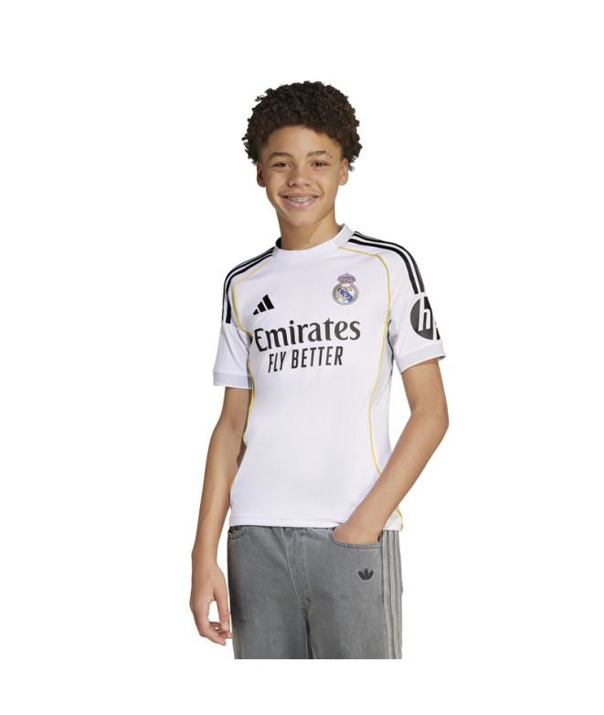 Camiseta de Futebol adidas Real H Jsy Infantil...