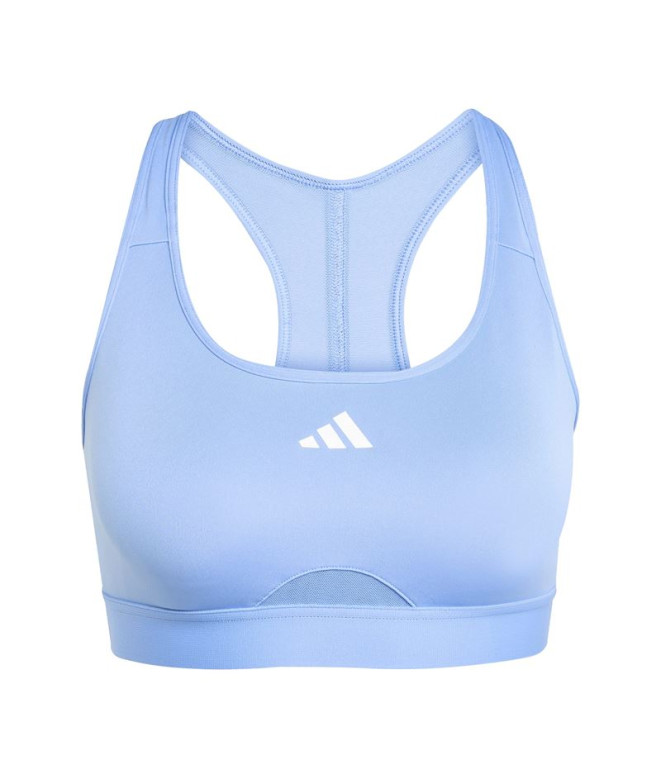 Sujetador Deportivo de Fitness adidas Powereact Bra Mujer Azul