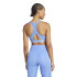Brassiere de sport de Fitness adidas Powereact Bra Femme Bleu