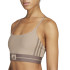 Sujetador Sportif de Fitness adidas Hyg Rib Bralett Femme Marron