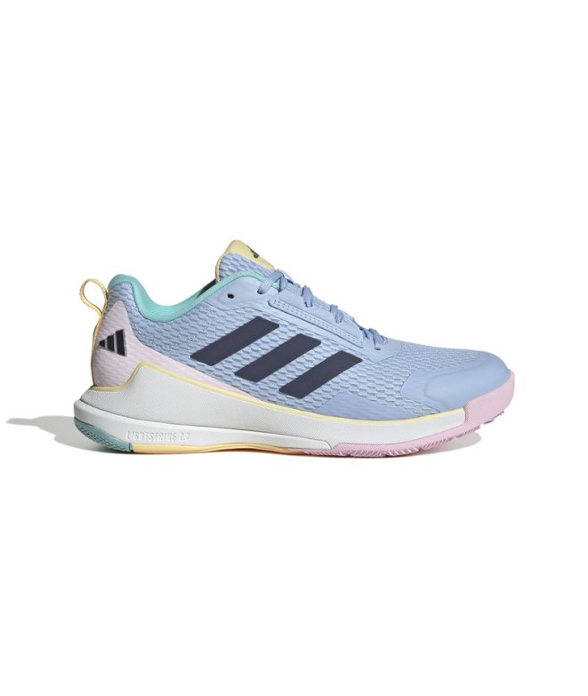 Chaussures de Handball adidas Novaflight 2 Femme Bleu