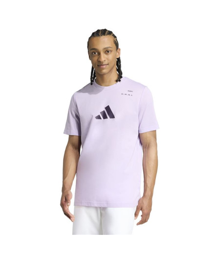 T-shirt de Pádel adidas Padel Cat G Homme Lila 2