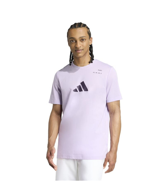 Camiseta de Pádel adidas Padel Cat G Homem Lilás