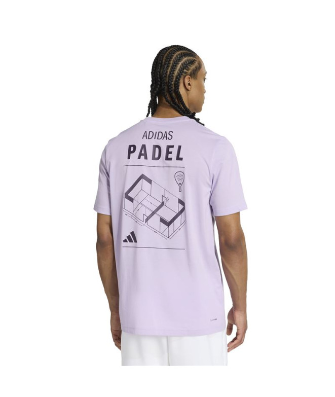 T-shirt de Pádel adidas Padel Cat G Homme Lila