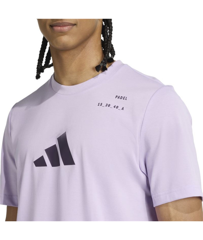 Camiseta de Pádel adidas Padel Cat G Homem Lilás