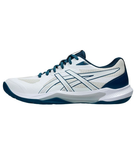 Chaussures de Handball ASICS Gel-Tactic 13 Homme Blanc/Bleu 2