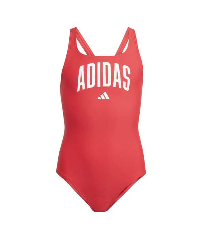 Bañador de Natación adidas Coll St Niña Rojo