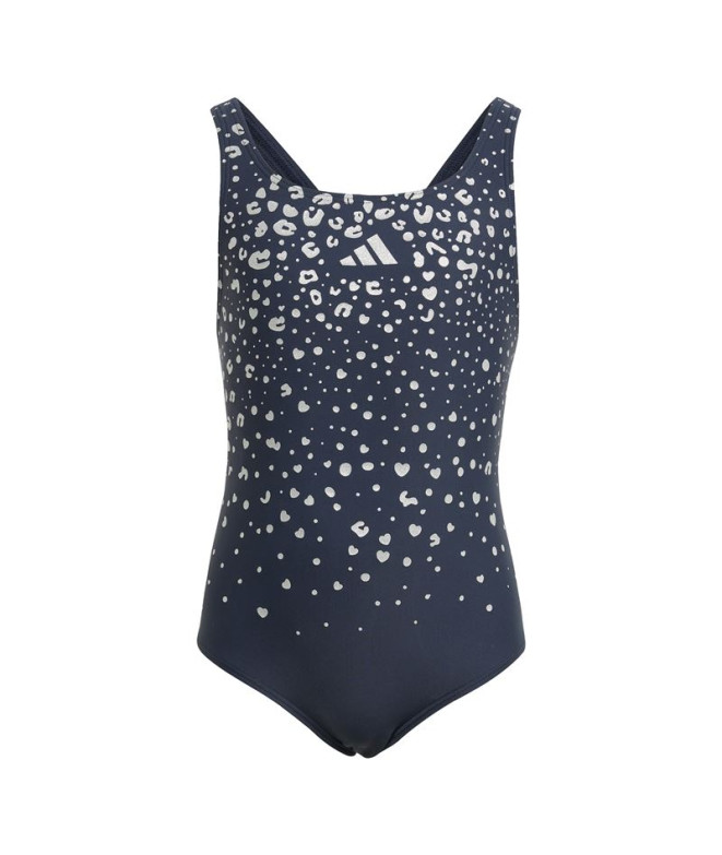 Bañador de Natación adidas Glam St Infantil Azul Marino
