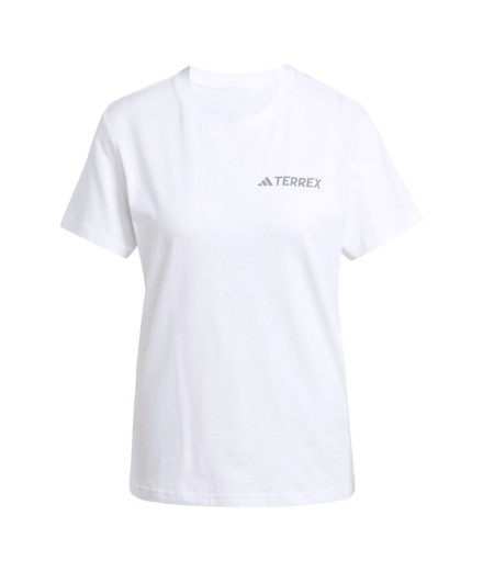 Camiseta de Montanha adidas Tx Mountain Tee Mulher Branco Camiseta de Montanha adidas Tx Mountain Tee Mulher Branco