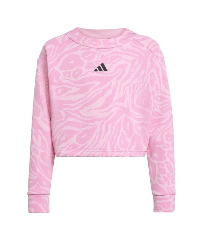 Sudadera adidas Jg Future Icons Aop Top Niña Rosa
