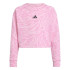 Moletom adidas Jg Future Icons Aop Top Menina Rosa