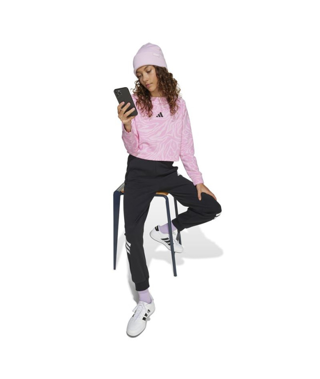 Sweat adidas Jg Future Icons Aop Haut Fille Rose