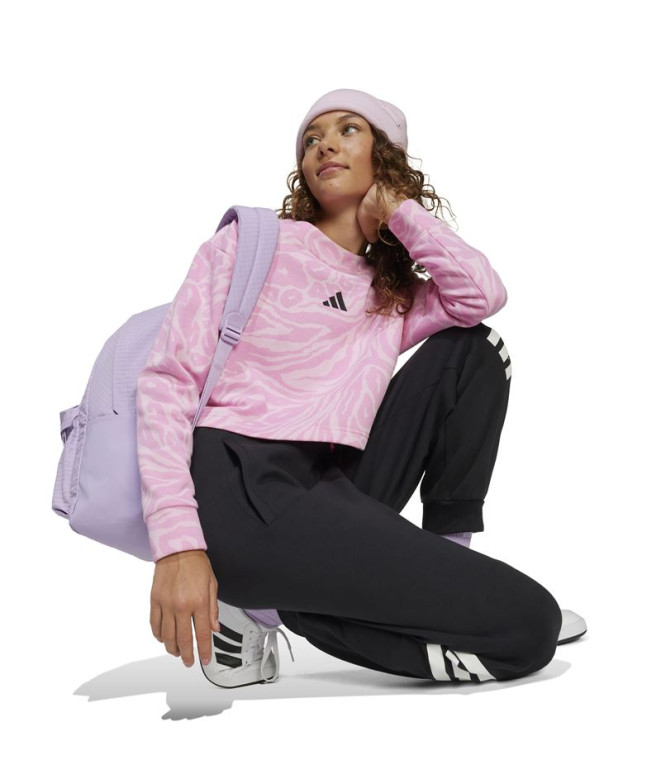 Moletom adidas Jg Future Icons Aop Top Menina Rosa