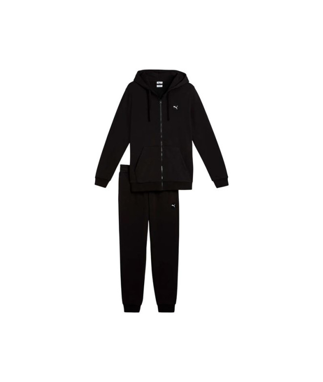 Fato de treino Puma Hooded Sweat Suit Homem Preto