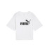 Camiseta Puma Essentials Cropped No. 1 Lo, White, Mujer