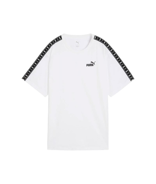 Camiseta Puma Essentials Tape Relaxed Mujer Blanco