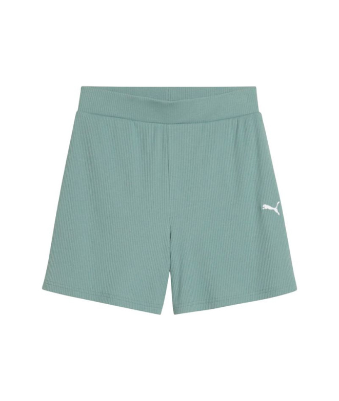 Calça Puma Essentials Elevated High-Ri, Green Moon Mulher