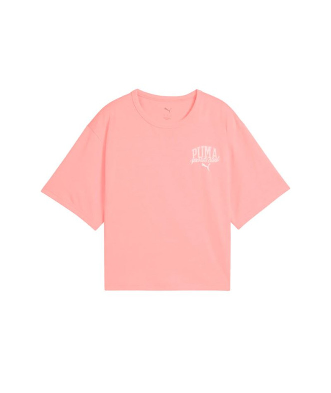Camiseta Puma Class Relaxed C,Pink Fruit Mujer
