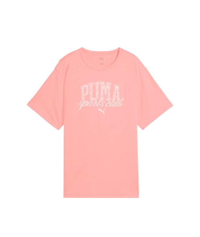 Camiseta Puma Class Relaxed T,Rosa Mujer