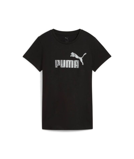 Camiseta Puma Essentials Nature 2.0 Preto Mulher