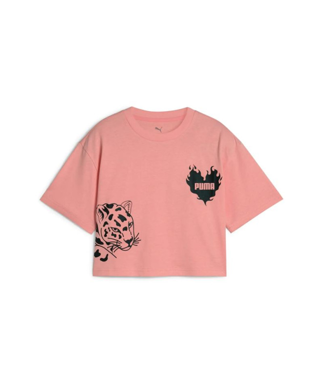 T-shirt Puma Essentials Graphic Le,Rose, Fille