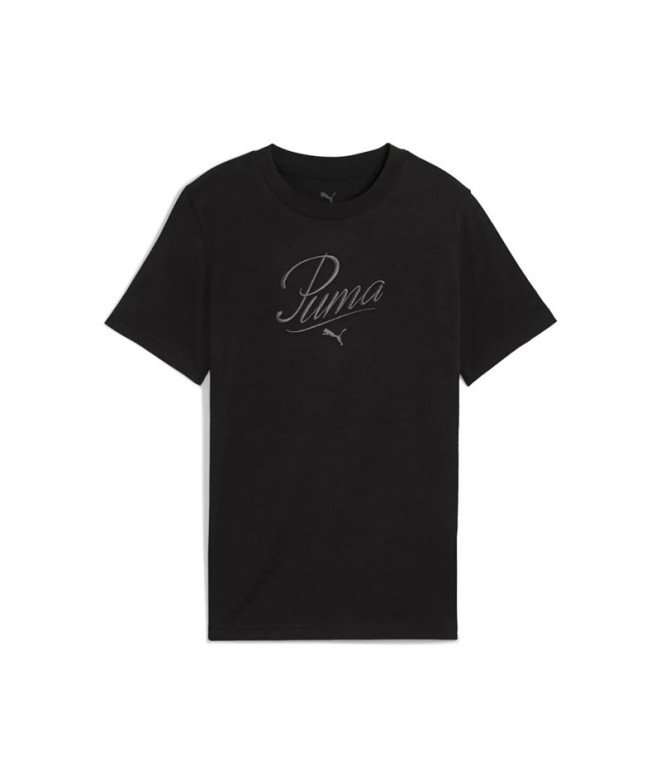 T-shirt Puma Essentials Script G, Noir, Fille