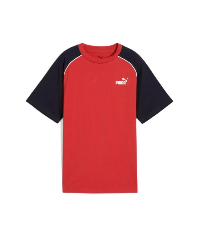 T-shirt Puma Sport Tee B, Rouge Feu Enfant