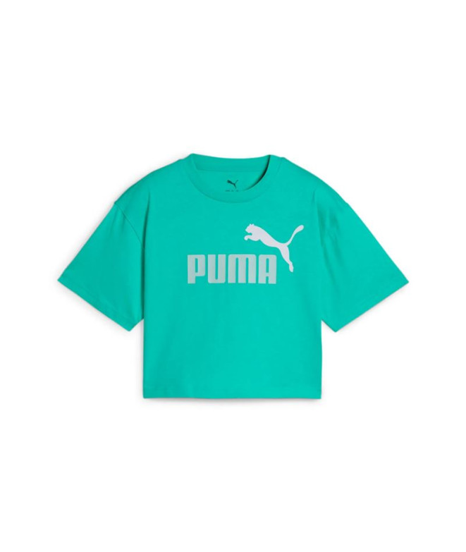 Camiseta Puma Essentials 2 Color No. 1 Lo, Aquático, Menina