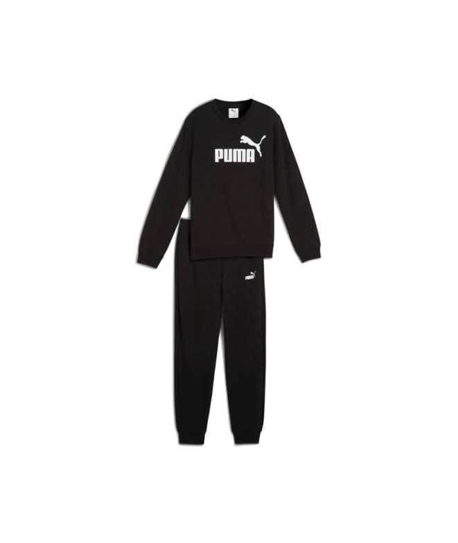 Chándal Puma Essentials No.1 Logo Crew S, Black, Niño