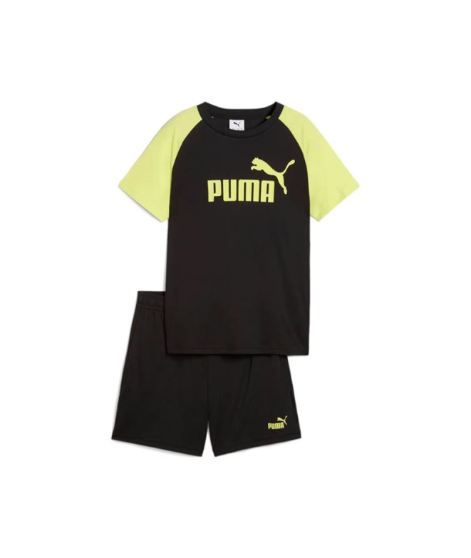 Survêtement Puma Essentials No.1 Logo Poly T, Noir, Enfant